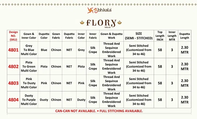 Flory Vol 25 Party Wear Wholesale Anarkali Gown Catalog